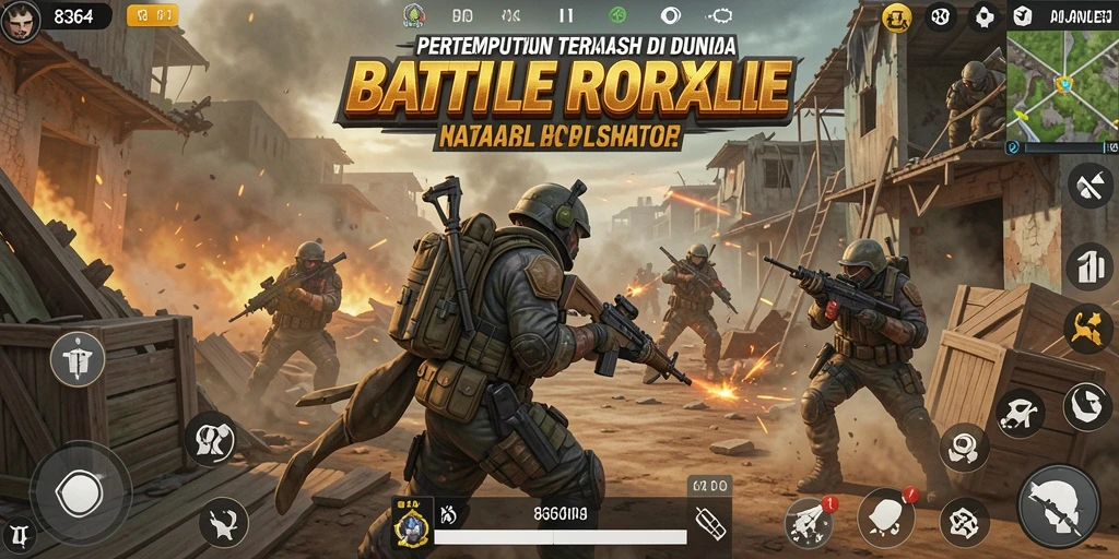 Tampilan gameplay seru dan mendebarkan di 8364.