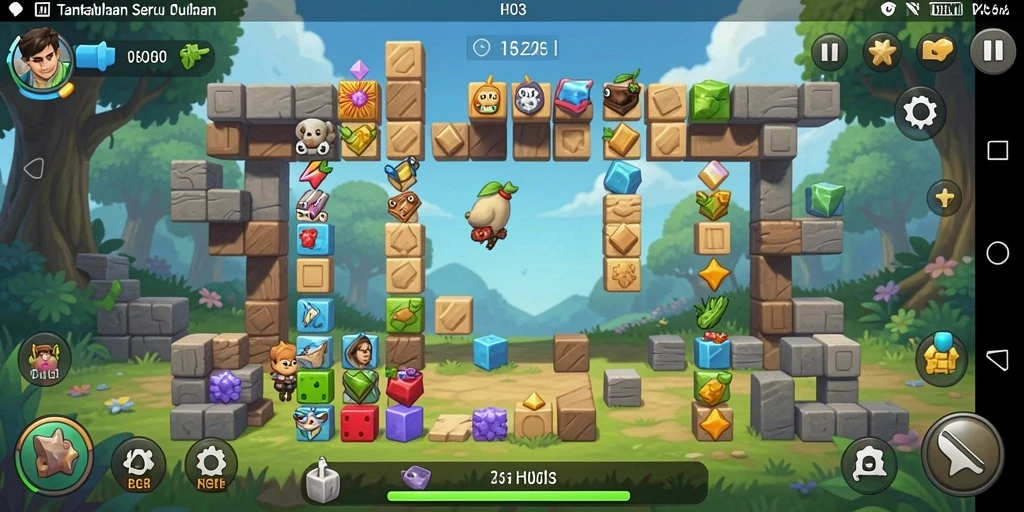 Tampilan gameplay H03 yang seru dan menantang di berbagai level puzzle.