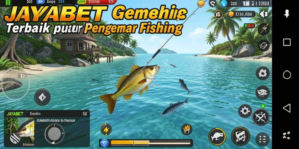 Gameplay JAYABET menunjukkan pengalaman memancing yang seru dan menarik.