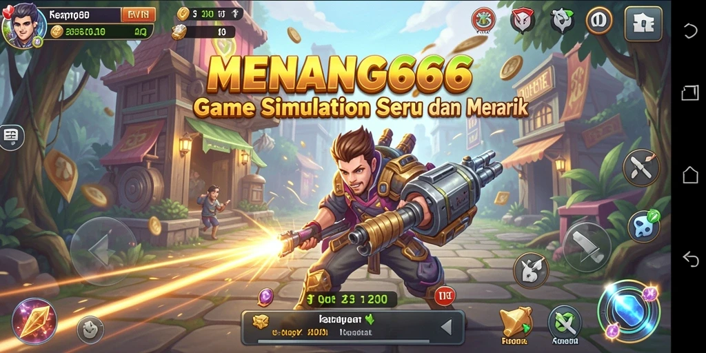 Tampilan gameplay menarik dari MENANG666 yang menampilkan dunia virtual yang luas.